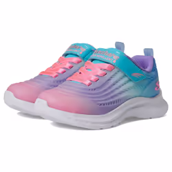 Skechers Girls Jumpsters 2.0-Blurred Dream Sneaker  Turquoise/Multi  1