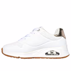 Skechers Girls UNO GEN1-SHIMMER Away Sneaker White 12.5 Little Kid