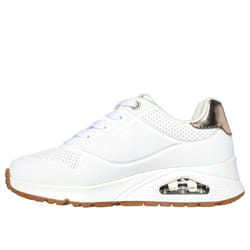Skechers Girls UNO GEN1-SHIMMER Away Sneaker  White  12.5 Little Kid