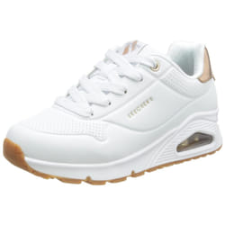 Skechers Girls UNO GEN1-SHIMMER Away Sneaker  White  3 Little Kid