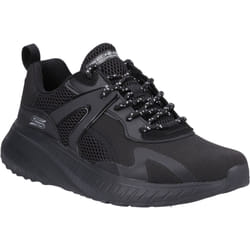 ) Skechers Bobs Squad Chaos Elevated Drift Polyurethane Men's Black Trainers - Black, 7 (Adults'