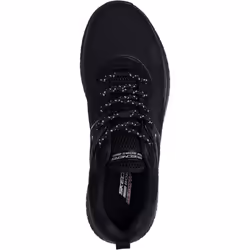 ) Skechers Bobs Squad Chaos Elevated Drift Polyurethane Men's Black Trainers - Black, 8 (Adults'
