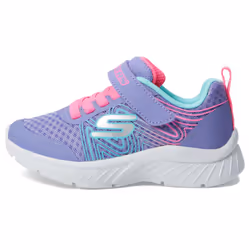 Skechers Microspec Plus-Swirl Sweet Sneaker  Perwinkle/Multi  2.5 US Unisex Little Kid