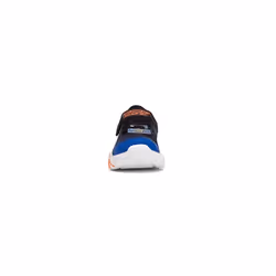 Skechers Kids Boy's Flex-Glow Bolt Sneaker  Black/Blue  3.5 Big Kid