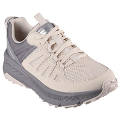 Skechers Womens 2023 Switch Back Cascades Low Top Lace Up Memory Foam Trainers - UK 6.5, Neutral/Grey