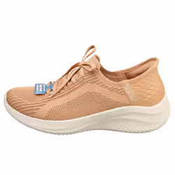 Skechers Slip-ins Ulra Flex 3.0 Vegan Womens Fashion Trainers in Tan - 4