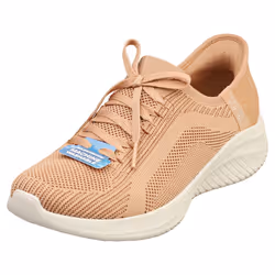 Skechers Slip-ins Ulra Flex 3.0 Vegan Womens Fashion Trainers in Tan - 7 UK
