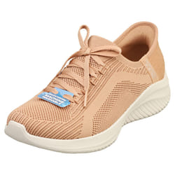Skechers Slip-ins Ulra Flex 3.0 Vegan Womens Fashion Trainers in Tan - 7 UK