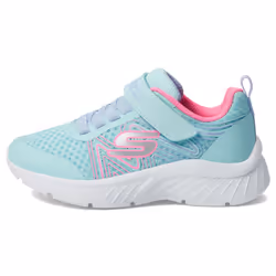 Skechers Microspec Plus-Swirl Sweet Sneaker  Aqua/Pink  11.5 US Unisex Little Kid