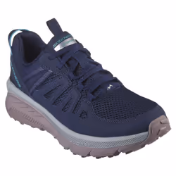 Skechers Womens 2023 Switch Back Cascades Low Top Lace Up Memory Foam Trainers - UK 7, Navy