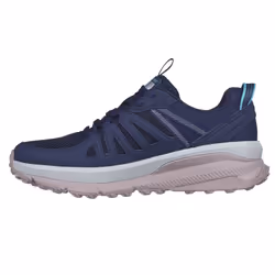 Skechers Womens 2023 Switch Back Cascades Low Top Lace Up Memory Foam Trainers - UK 7, Navy