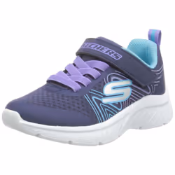 Skechers Microspec Plus-Swirl Sweet Sneaker Navy/Multi 11 US Unisex Little Kid