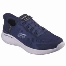 Skechers Mens Bounder 2.0 Emerged Slip-Ins Engineered Mesh Trainers - UK 8, Navy