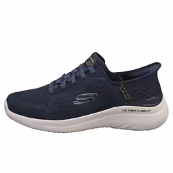 Skechers Slip-ins Bounder 2.0 Vegan Mens Casual Trainers in Navy - 11 UK