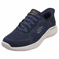 Skechers Slip-ins Bounder 2.0 Vegan Mens Casual Trainers in Navy - 12 UK