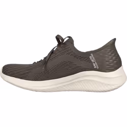 ) Skechers Ultra Flex 3.0 Brilliant Path Textile Women's Olive Trainers - Green, 4 (Adults'
