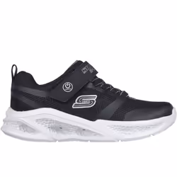 Skechers Kids Meteor Lights Light Up Flashing Trainers Sneakers Shoes - 7K UK, Black