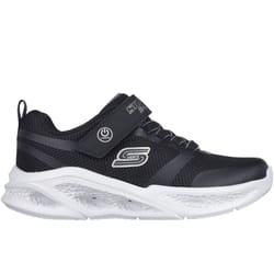Skechers Kids Meteor Lights Light Up Flashing Trainers Sneakers Shoes - 7K UK, Black