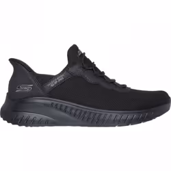 ) BOBS Sport Squad Chaos - Daily Inspiration | Black | Women's Comfort Slip-in Trainers - 4 (Adults'