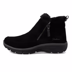 Skechers Women's Easy Going-Cool Zip Ankle Boot  Black  6.5