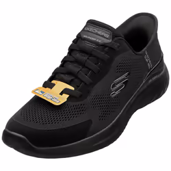Skechers Slip-ins Bounder 2.0 Vegan Mens Casual Trainers in Black Black - 7