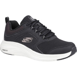 ) Skechers Vapor Foam Textile Women's Black/Pink Trainers - Black, 5 (Adults'
