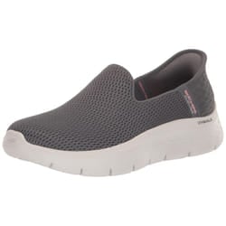 Skechers Women's Hands Free Slip-Ins Go Walk Flex-Relish Sneaker  Charcoal  12 Wide
