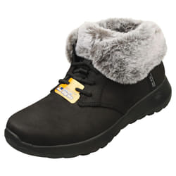 Skechers Slip-ins On The Go Joy Vegan Womens Fashion Shoes in Black Grey - 6