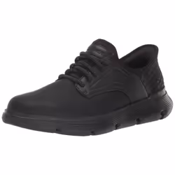 Skechers Men's Garza-Gervin Slip-in Moccasin Black 10.5 Wide