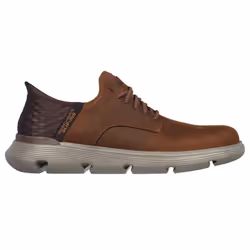 Skechers Men's Garza-Gervin Slip-in Moccasin  Brown  14 Wide