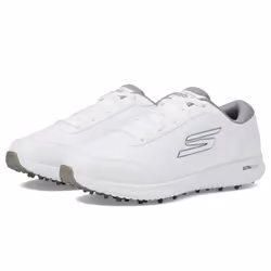 Skechers Women's Max Fairway 4 Spikeless Golf Shoe Sneaker  White/Gray