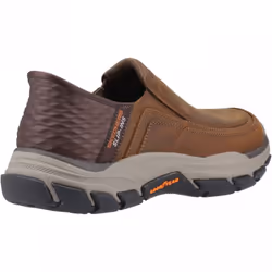 ) Slip-ins RF: Respected Elgin | Dark Brown | Extra Wide | Men's Moc-Toe Style Casual Shoes - 8 (Adults'