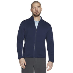 Skechers Men's Hoodless Hoodie Ottoman Jacket  Navy  3X-Large