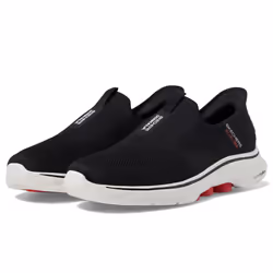 Skechers Men's Go Walk 7-Easy On 2 Sneaker  Black/White  10 Wide