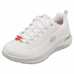 Skechers Arch Fit 2.0 Star Bound Womens Fashion Trainers in White Silver - 8