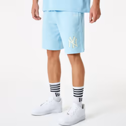 New Era New York Yankees MLB Pastel Elasticated Shorts - Blue - XL, Blue