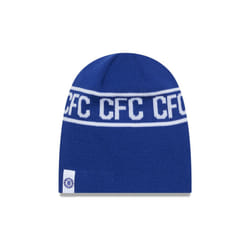 New Era Mens Wordmark Skull Beanie ~ Chelsea FC blue