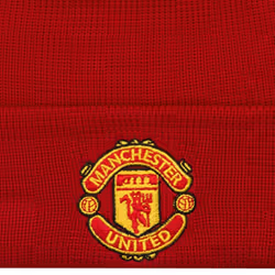 , Red) New Era Kids Manchester United FC Cuff Knit Warm Winter Beanie Hat - Red - Youth (6-12 Yrs