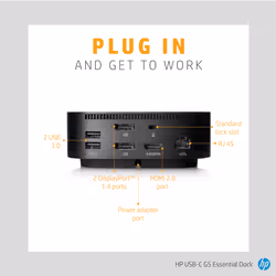 HP USB-C G5 Essential Dock - Additional view 4