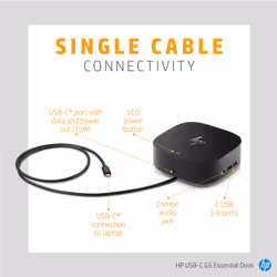 HP USB-C G5 Essential Dock - Additional view 7