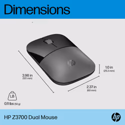 HP Z3700 Dual Silver Mouse - Additional view 6