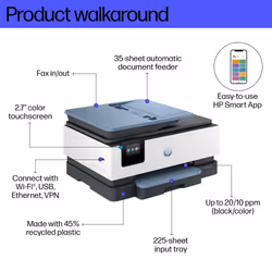 HP OfficeJet Pro 8125e All-in-One Printer - Additional view 8