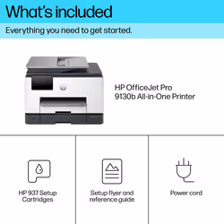 HP OfficeJet Pro 9130b Wireless All-in-One Color Printer, Two-sided printing; Copier, Scanner - Additional view 5