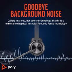 POLY Voyager 4310 UC Monaural Headset +BT700 USB-A Adapter +Charging Stand - Additional view 7
