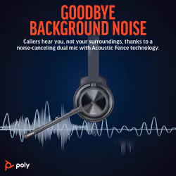POLY Voyager 4310 UC Monaural Headset +BT700 USB-A Adapter +Charging Stand - Additional view 8