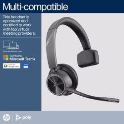 POLY Voyager 4310 Microsoft Teams Certified Headset +BT700 dongle +Charging Stand - Additional view 5