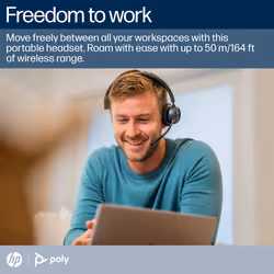 POLY Voyager 4310-M Microsoft Teams Certified USB-C Headset +BT700 dongle +Charging Stand - Additional view 4