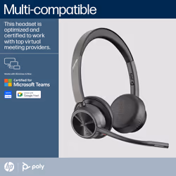 POLY Voyager 4320 Microsoft Teams Certified Headset +BT700 dongle +Charging Stand - Additional view 4