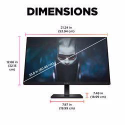 OMEN by HP 23.8 inch FHD 165Hz Gaming Monitor - OMEN 24 - Additional view 6
