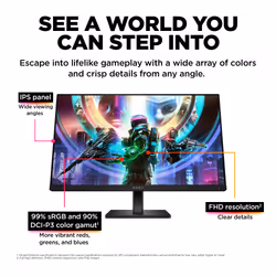 OMEN by HP 23.8 inch FHD 165Hz Gaming Monitor - OMEN 24 - Additional view 8
